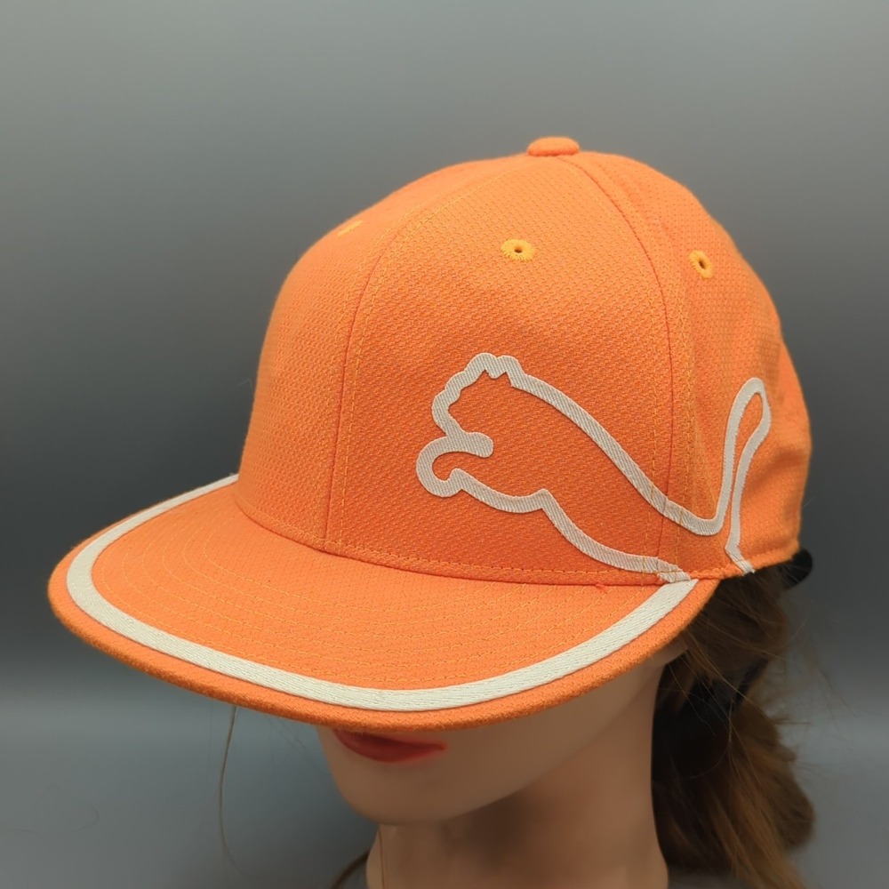 Puma Hat Rickie Fowler PGA Tour Cobra 210 Fitted 6 7/8 - 7 1/4 Golf Cap Orange
